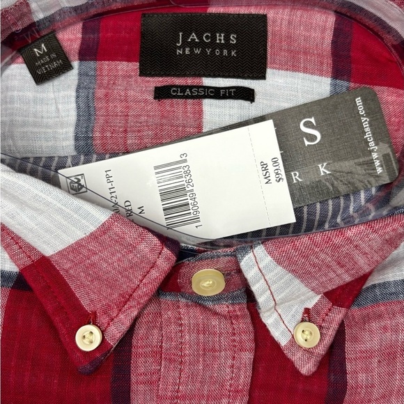 Jachs New York Plaid long sleeve shirt size medium - Picture 5 of 12